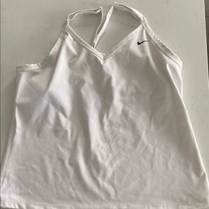 Nike White Athletic Tank Top